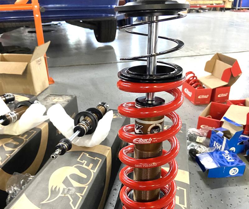 Close up of Fox Racing coilover